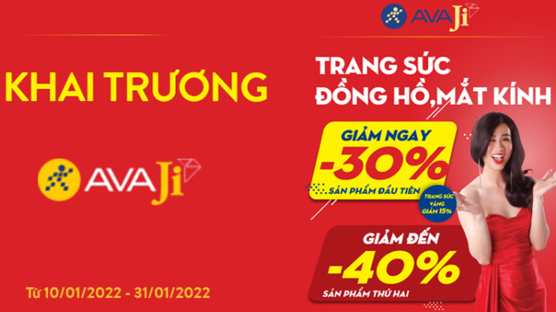 Mừng khai trương chuỗi AvaJi khuyến mãi sốc