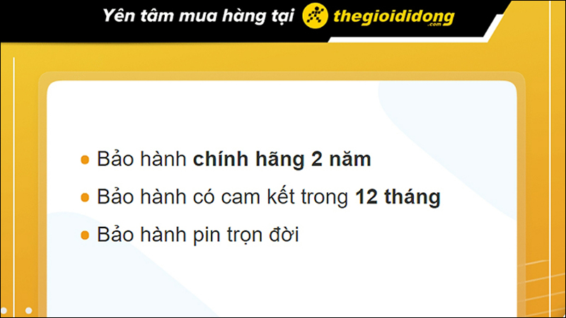 Chính sách bảo hành đồng hồ tại Thế Giới Di Động