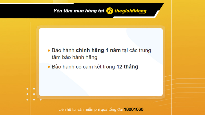 Chính sách bảo hành chu đáo