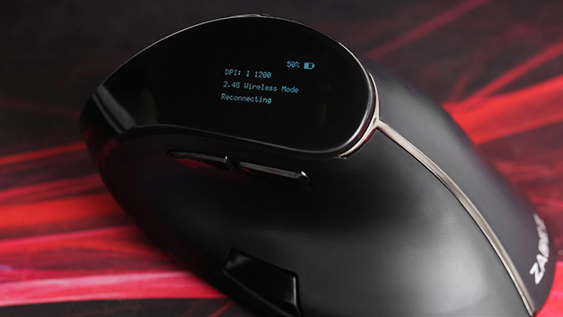 Chuột máy tính Zadez có màn hình OLED ngay trên thân vỏ