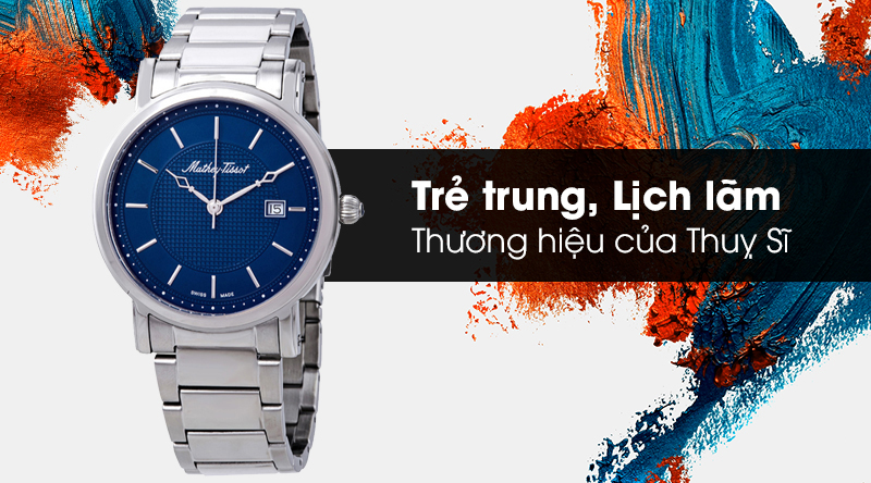 Đồng hồ Mathey Tissot HB611251MABU có thiết kế trẻ trung