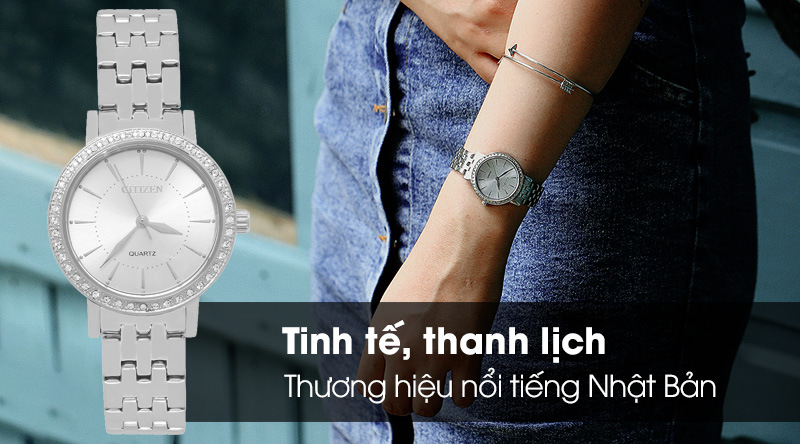 Đồng hồ nữ đến từ thương hiệu Citizen - Nhật Bản, nổi tiếng và uy tín