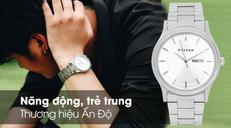 Đồng hồ c&oacute; thiết kế năng động, trẻ trung