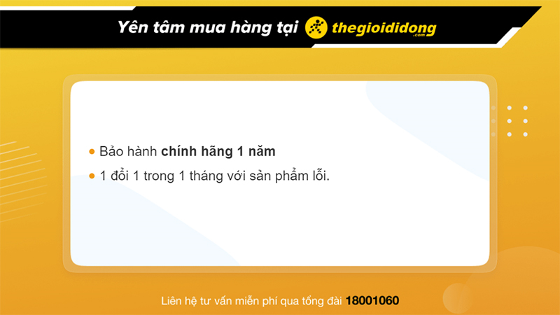 Chính sách bảo hành mắt kính hấp dẫn tại Thế Giới Di Động