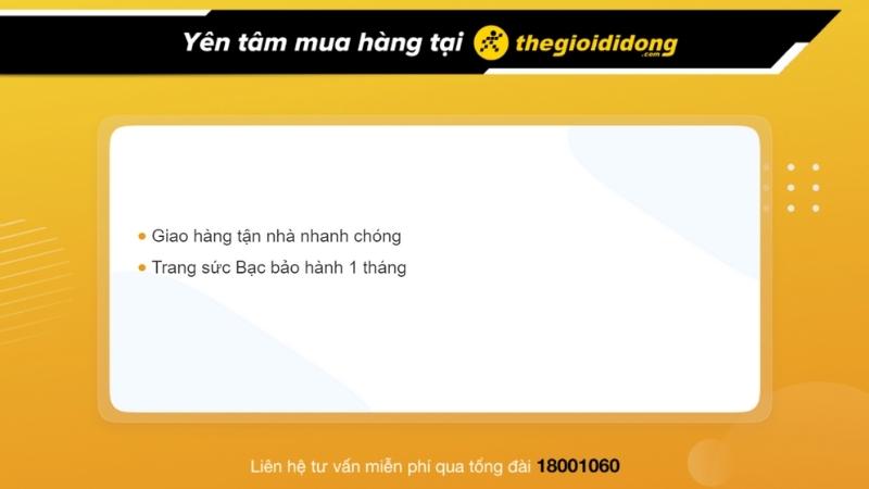 Chính sách bảo hành trang sức bạc tại TGDĐ