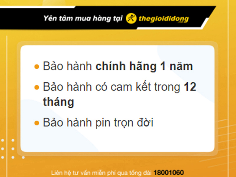 Chính sách bảo hành tại Thế Giới Di Động