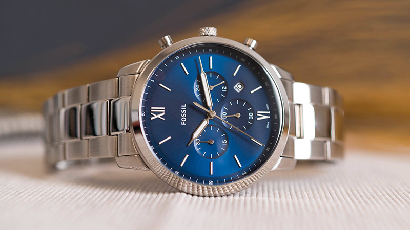 Fossil FS5792 c&oacute; d&acirc;y đeo kim loại, mặt đồng hồ d&agrave;y 12 mm c&ugrave;ng vỏ th&eacute;p kh&ocirc;ng gỉ