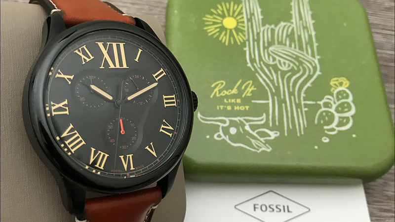 Fossil FS5639 l&agrave; sự kết hợp ho&agrave;n hảo giữa 2 gam m&agrave;u n&acirc;u v&agrave; đen