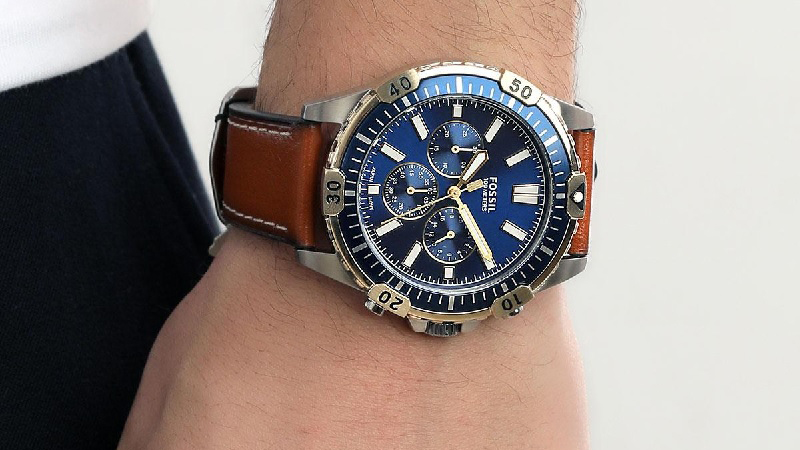 Fossil FS5625 l&agrave; mẫu đồng hồ nam nổi bật với thiết kế Diver Watch, chỉ d&agrave;y 12 mm