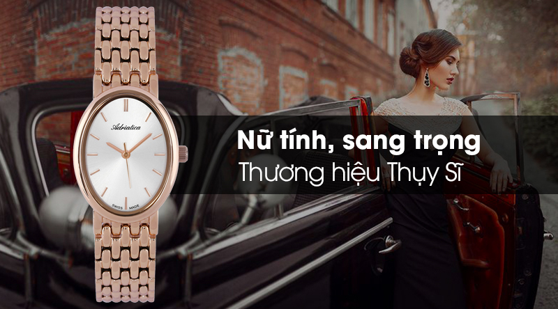Đồng hồ Adriatica A3436.9113Q có thiết kế tinh tế