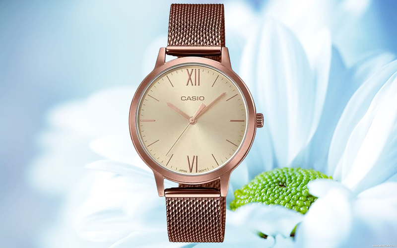 Đồng hồ Nữ Casio LTP-E157MR-9ADF là một chiếc đồng hồ kim sang trọng