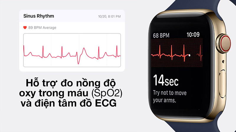 Apple Watch S6 trang bị cảm biến SpO2 giúp theo dõi nồng độ oxy trong máu