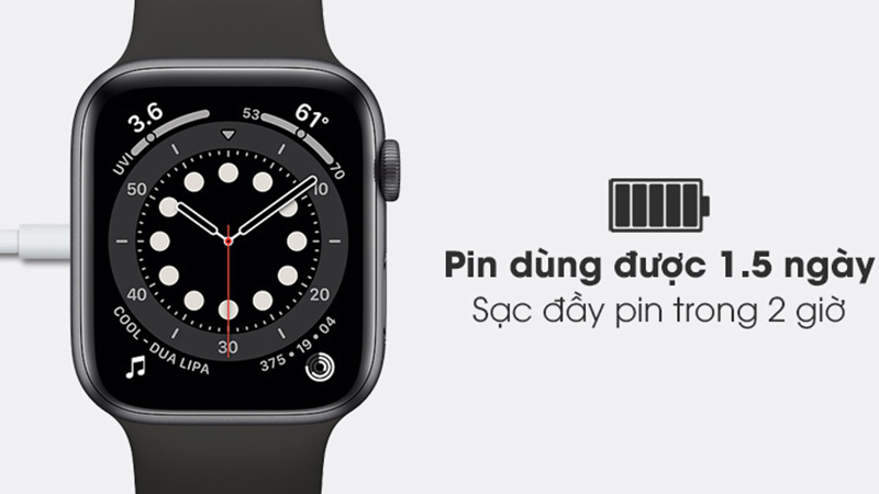Apple Watch Series 6 hỗ trợ sạc nhanh 