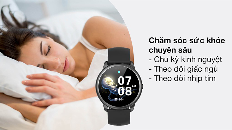 BeU Active 1 có thiết kế mặt tròn với kính cường lực chắc chắn, chống trầy xước cực tốt