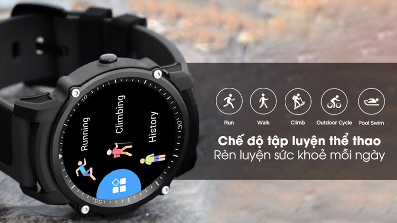 BeU Watch KW09 có màn hình TFT 1.2 inch, độ phân giải 240 x 240 pixels hiển thị hình ảnh tốt