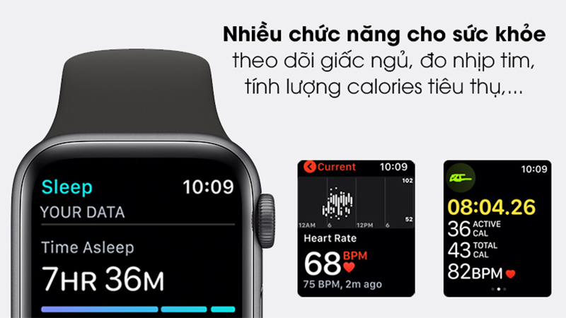 Apple Watch SE giúp người dùng theo dõi sức khỏe của mình