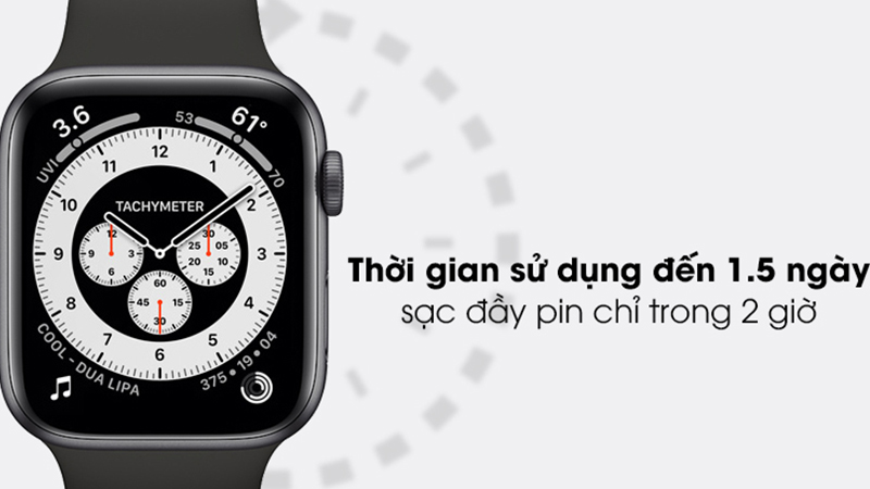Apple Watch SE có dung lượng pin lớn và sạc nhanh