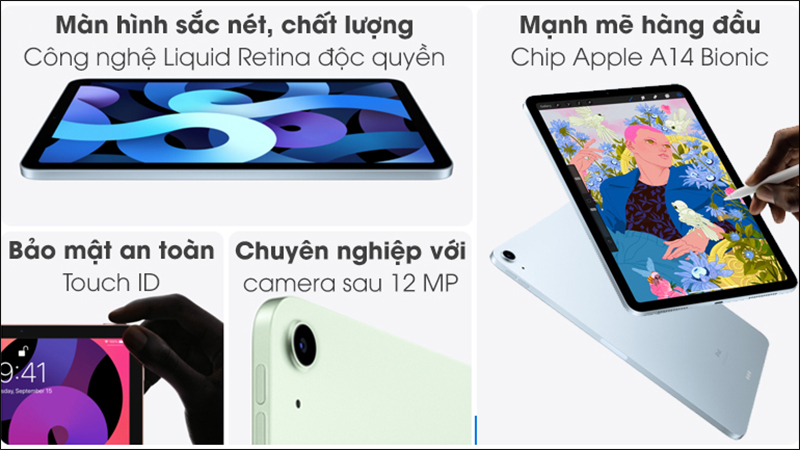 Công nghệ hiện đại cùng bảo mật an toàn với Touch ID