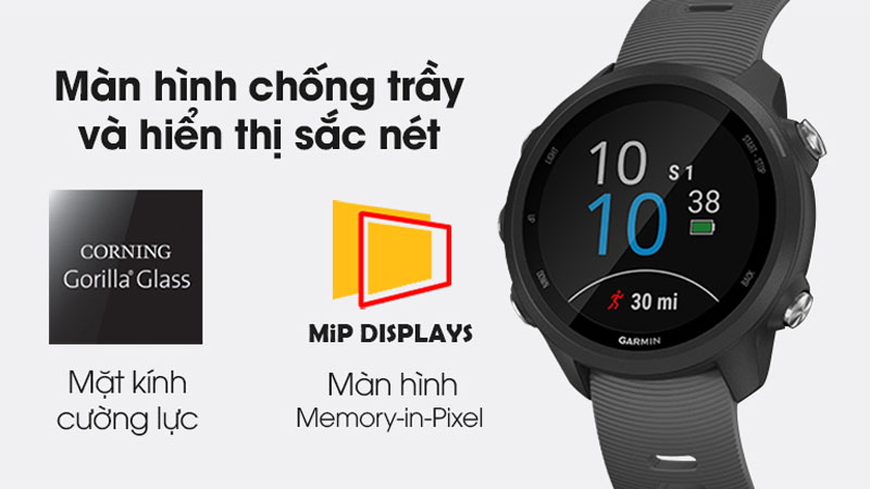 Công nghệ màn hình Garmin Forerunner 245