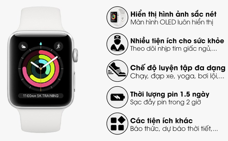 Ảnh minh họa Apple Watch S3 GPS 38mm