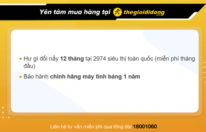 Chính sách bảo hành tại Thế Giới Di Động