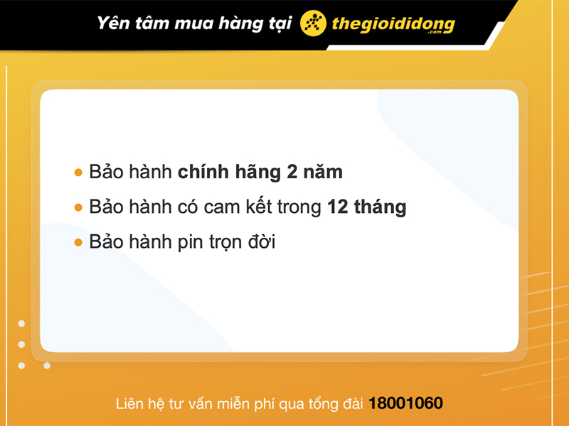 Chính sách bảo hành đồng hồ Mathey Tissot của Thế Giới Di Động