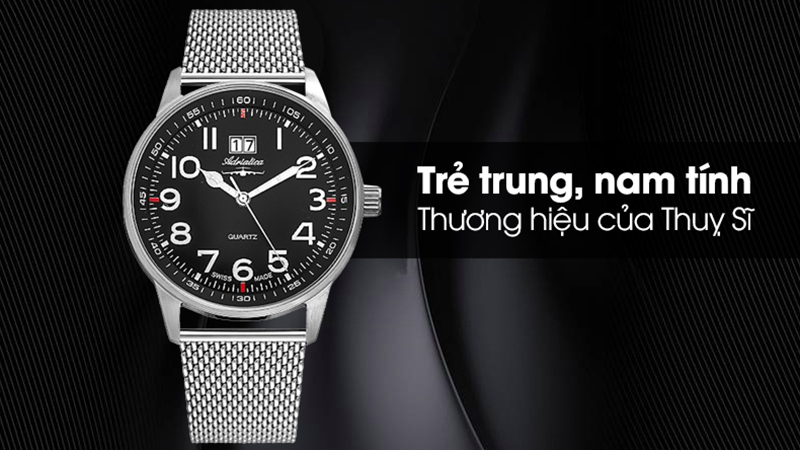 Đồng hồ nam dây kim loại trẻ trung