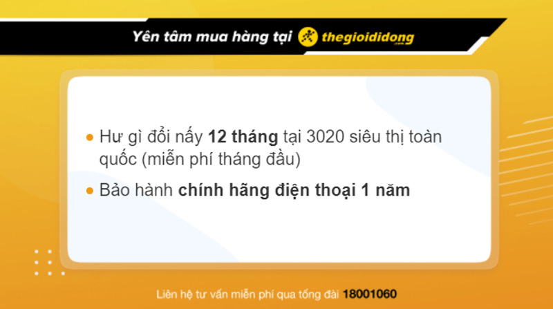 Chính sách bảo hành sản phẩm tại Thế Giới Di Động