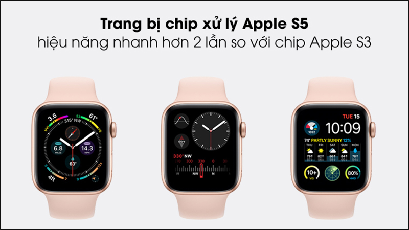 Hiệu năng mạnh mẽ nhờ chip xử lý Apple S5
