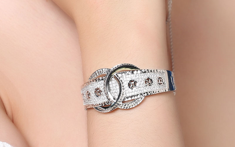 Vòng Tay bạc AvaJi AVJ.B000072 thiết kế bản lớn, cá tính và thanh lịch