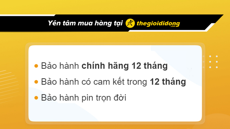 Chính sách bảo hành đồng hồ tại Thế Giới Di Động
