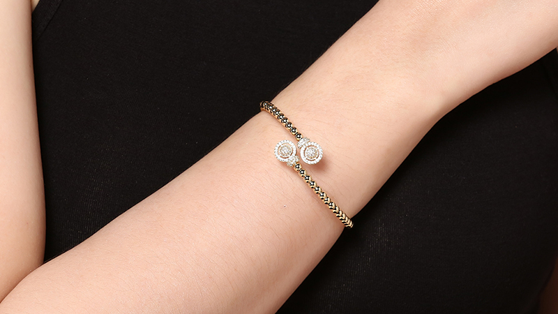 Thiết kế v&ograve;ng tay AVJ.B000012.00 nhẹ nh&agrave;ng, thanh lịch với c&aacute;c đường n&eacute;t sang trọng