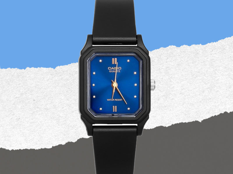 Đồng hồ nữ Casio LQ-142E-2ADF được làm từ chất liệu nhựa bền đẹp