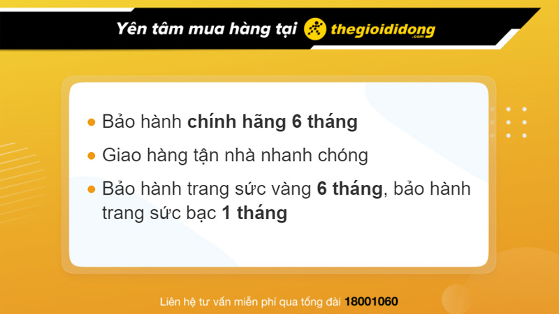 Chính sách bảo hành nhẫn vàng