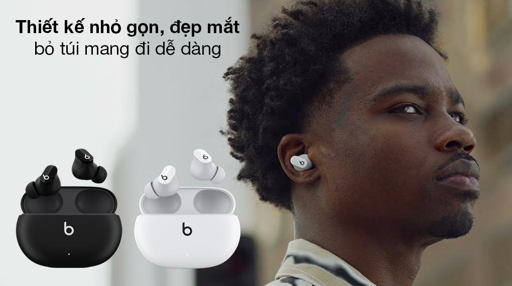 Tai nghe Bluetooth Beats Studio Buds MJ4X3 có thiết kế độc đáo, đẹp mắt