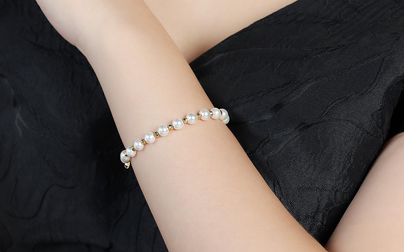 Lắc tay ngọc trai đơn giản