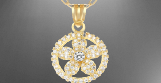 Top 5 mẫu mặt dây chuyền vàng đính đá sang trọng, chất lượng cho nữ