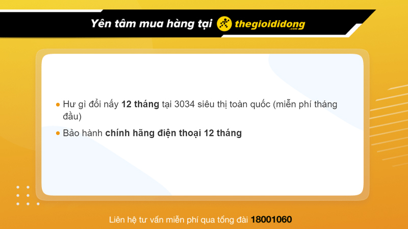 Ch&iacute;nh s&aacute;ch bảo h&agrave;nh khi mua điện thoại tại Thế Giới Di Động