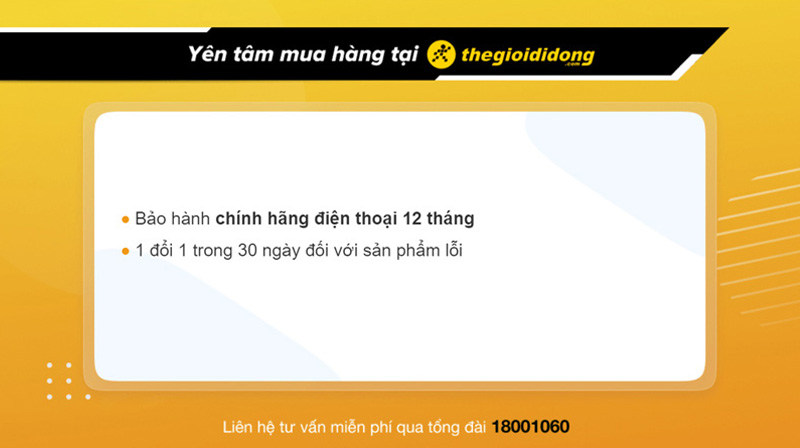 Chính sách bảo hành điện thoại tại Thế Giới Di Động