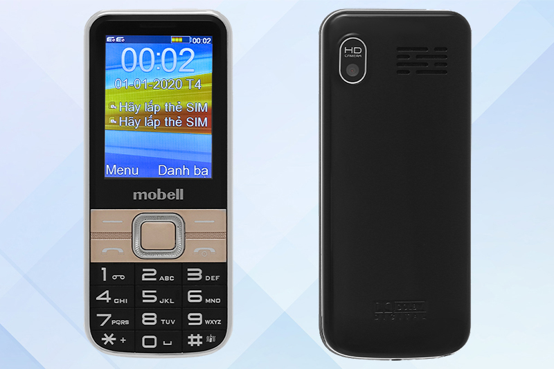 Điện thoại Mobell M389i sở hữu thiết kế hiện đại