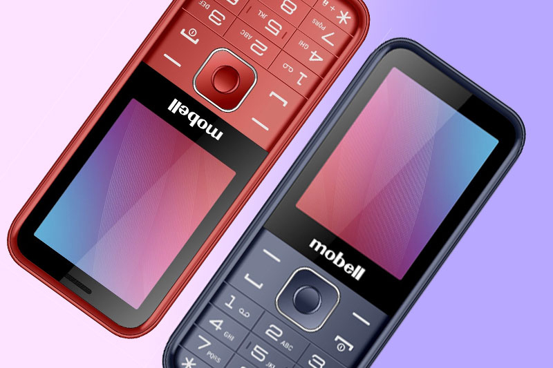 Điện thoại Mobell M319 (2021) sở hữu thiết kế đơn giản