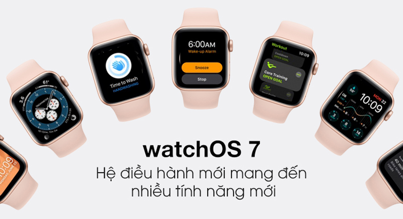 Apple Watch SE chạy trên hệ điều hành watchOS 7.0 cung cấp thêm nhiều tính năng mới