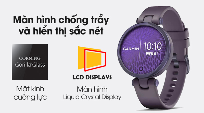 Garmin Lily sở hữu màn hình LCD hiển thị sắc nét