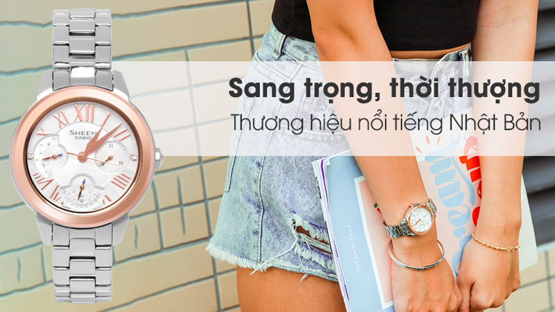 Đồng hồ Nữ Sheen Casio SHE-3059SG-7AUDR