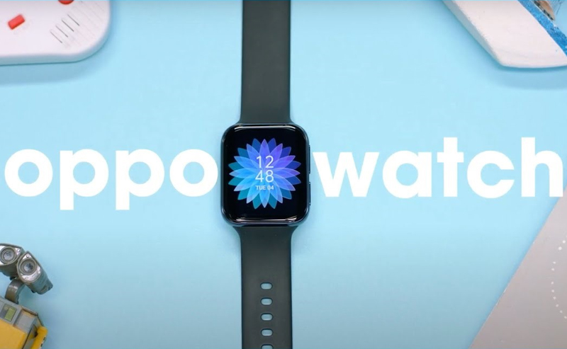 Oppo Watch 41mm là đồng hồ mặt vuông có thiết kế đẹp mắt
