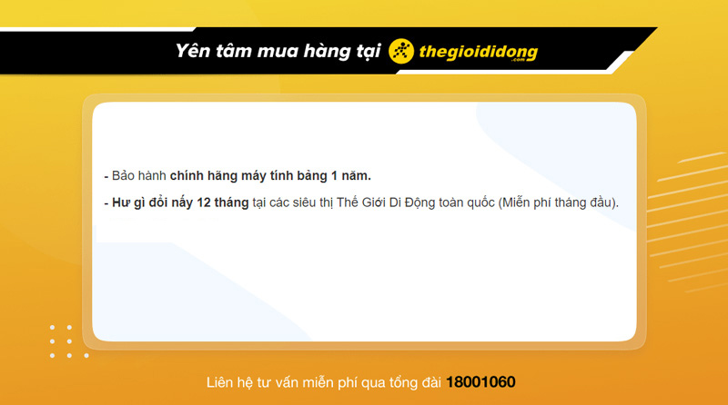 Chính sách bảo hành tại Thế Giới Di Động