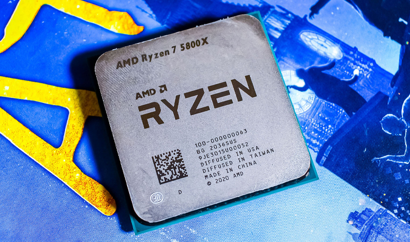 Ảnh minh họa chip AMD Ryzen 7 5800X