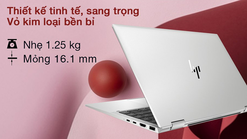 HP EliteBook có thiết kế gọn nhẹ