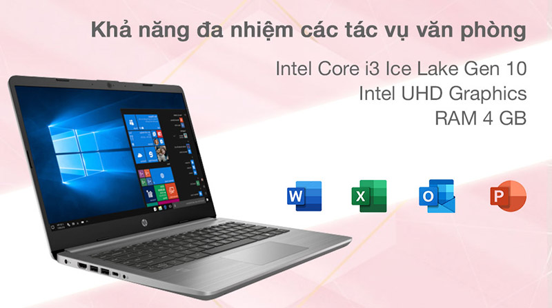 Chiếc laptop sở hữu khả năng đa nhiệm các tác vụ văn phòng