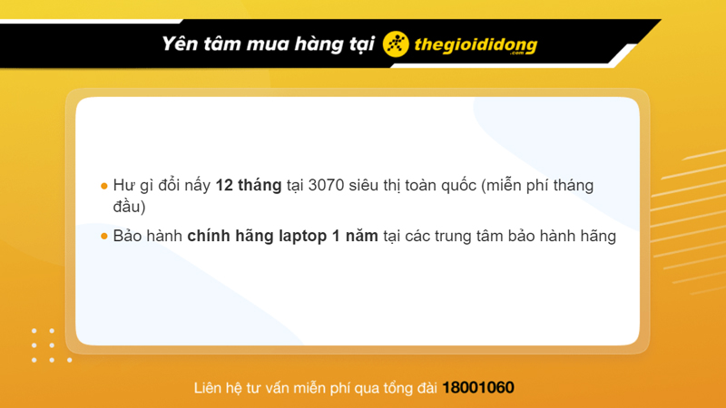 Ch&iacute;nh s&aacute;ch bảo h&agrave;nh laptop tại Thế Giới Di Động